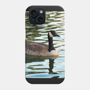 Canada Goose Swimming In The Water. Phone Case