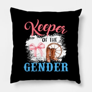 Gender Reveal Keeper Of The Gender Baby Announcet Pillow