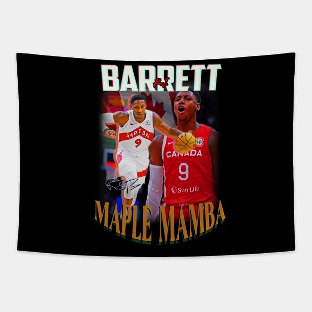 R.J. Barrett "Maple Mamba" Toronto Raptors New York Basketball Tapestry by dsuss