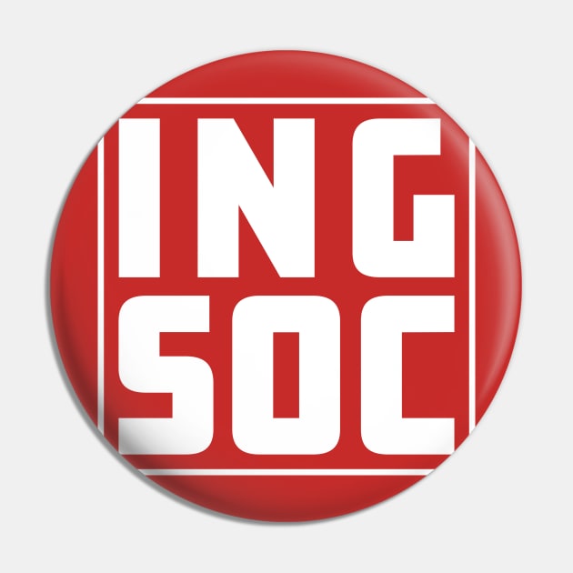 INGSOC (white) Pin by Sean-Chinery