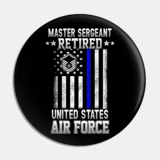 Master Sergeant Retired Air Force Military Retirement Pin