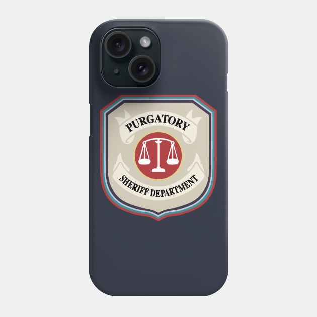 Purgatory Sheriff Department Phone Case by brendalee