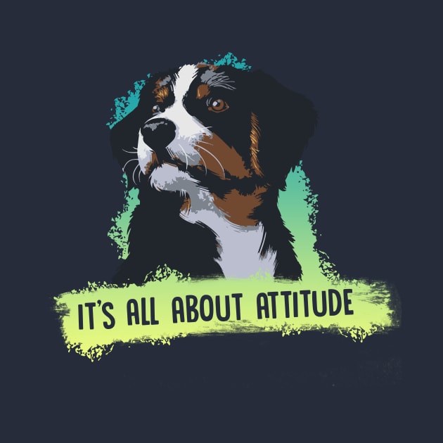 It's all about attitude dog lovers t-shirt by secondskin