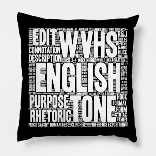 WVHS English Love Tee Shirt Pillow