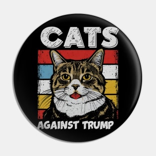 Cats Against Trump Pin