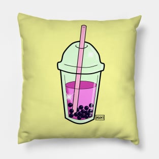 Pink bubbletea Pillow