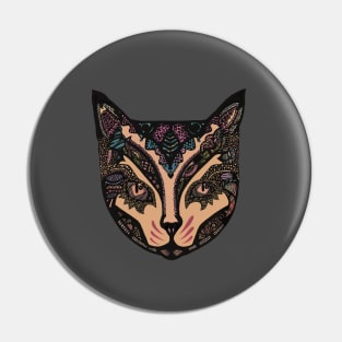 Tribal Cat Pin