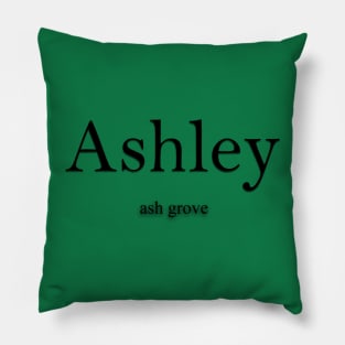 Ashley Name meaning Pillow