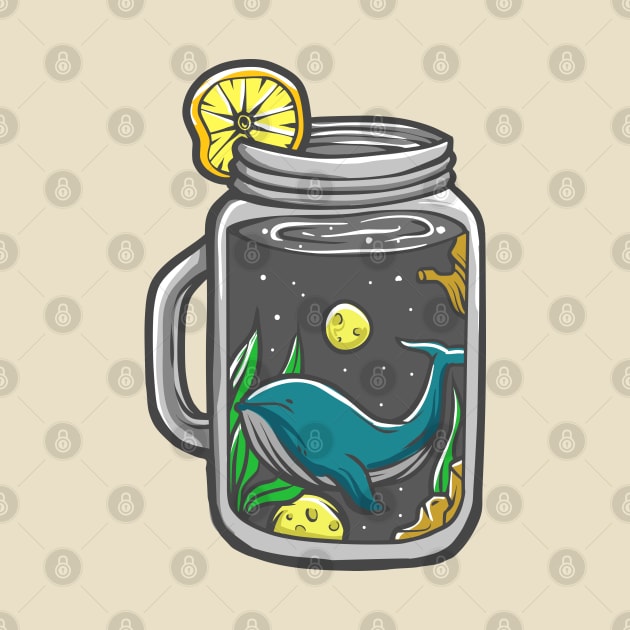 Space Drink Whale by Mako Design 