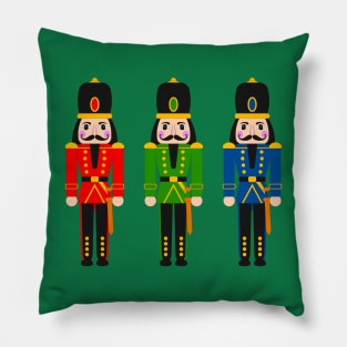 Nutcracker Christmas Print Pillow