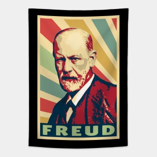 Sigmund Freud Vintage Colors Tapestry