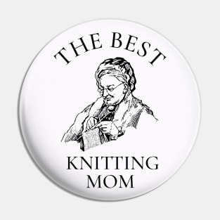 THE BEST KNITTING CRAFTS MOM LINE ART SIMPLE VECTOR STYLE, MOTHER OLD TIMES Pin