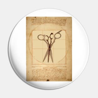 Vitruvian Haircut 1 Pin