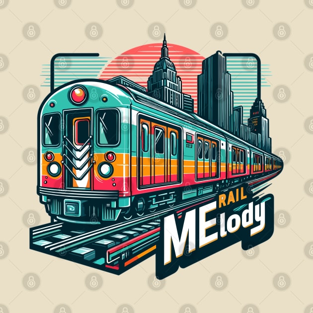 Subway Train, Rail Melody by Vehicles-Art