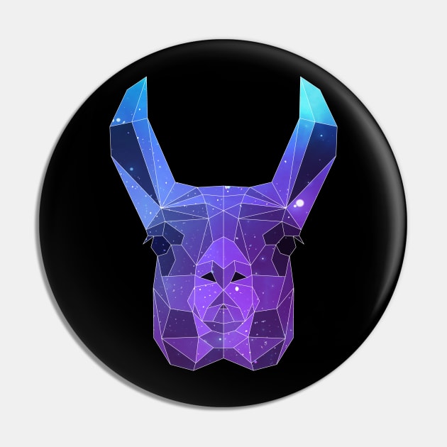 Galaxy Llama Pin by Jay Diloy