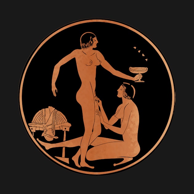 Etruscan lesbian lovers by Mosaicblues