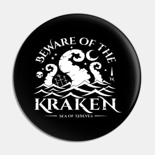 Beware Of The Kraken Sea Of Thieves Pin