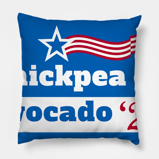 Chickpea Avocado 2020 Pillow by VeganLifestyles