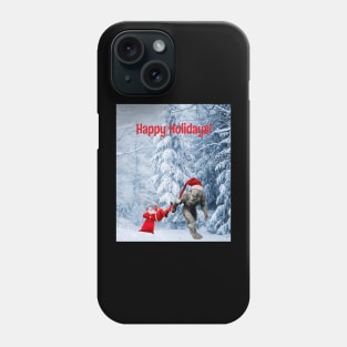 Happy Holidays Sasquatch & Santa Phone Case