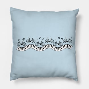 Musical Bicycles Pillow