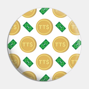 Trinidad and Tobago dollar TT$ code TTD banknote and coin pattern wallpaper Pin