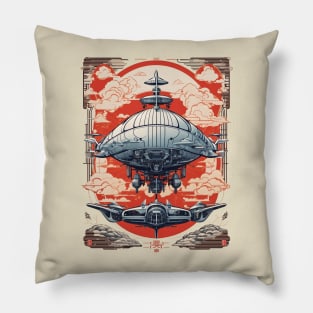 Zeppelin city Pillow