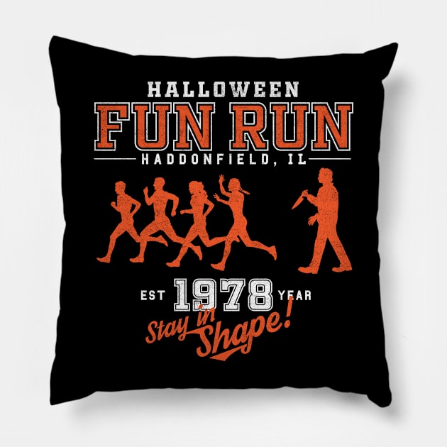 Halloween Fun Run Pillow by Krobilad