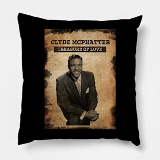 Vintage Old Paper 80s Style Clyde Mchatter Pillow