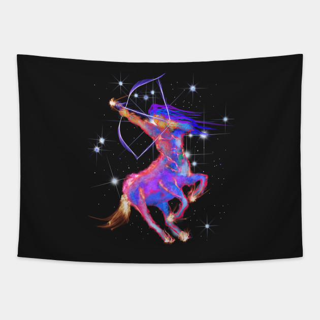 Sagittarius Centaur Horse Art Astrology Zodiac Design Sagittarius Zodiac Sign Art Tapestry TeePublic