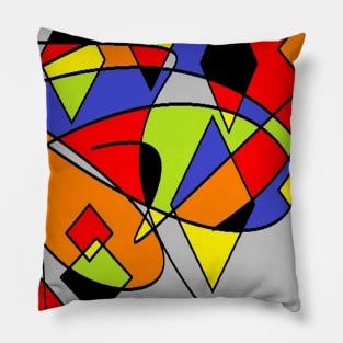 Abstract space grey Pillow