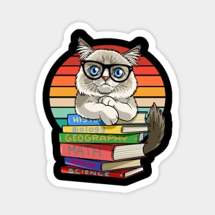 Ragdoll Cat Back To School Teacher's Pet Magnet