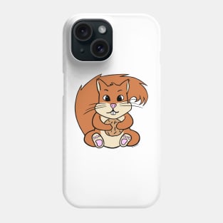 Squirrel with a nut Phone Case