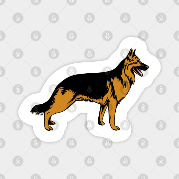 German Shepherd Dog Magnet by KayBee Gift Shop