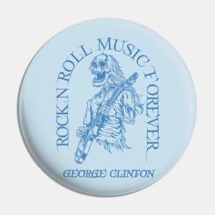 George Clinton /// Skeleton Guitar Player Pin