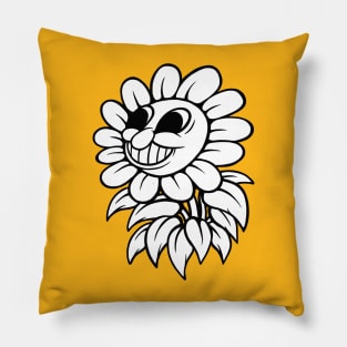 Happy Sentient Sunflower Pillow