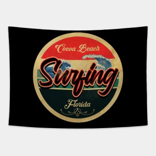 Cocoa Beach, Florida Surf Tapestry