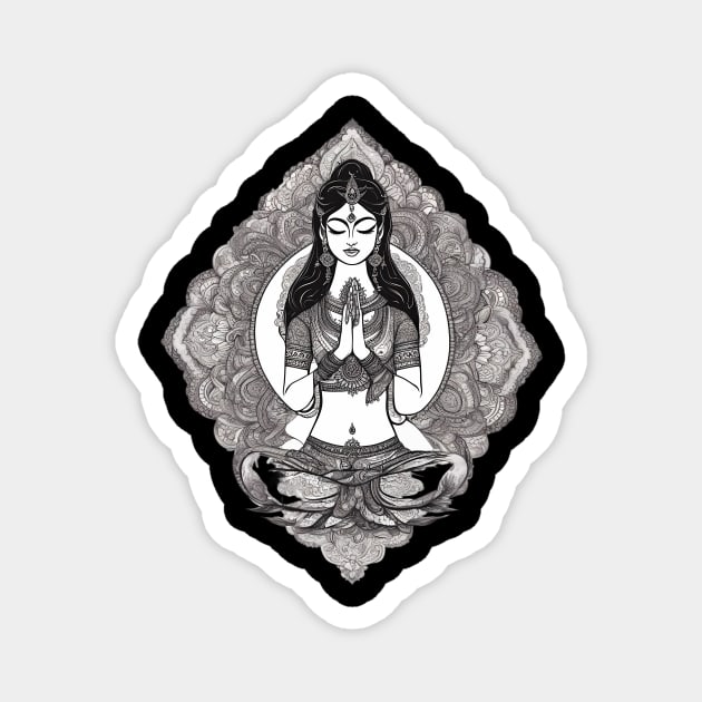 Vipassana Meditation Magnet by animegirlnft
