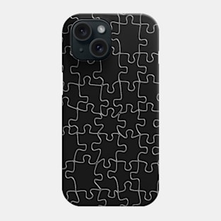 Silver puzzle Phone Case