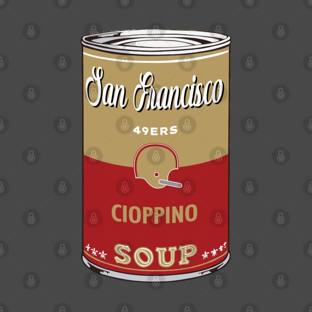 San Francisco 49ers Soup Can by Rad Love