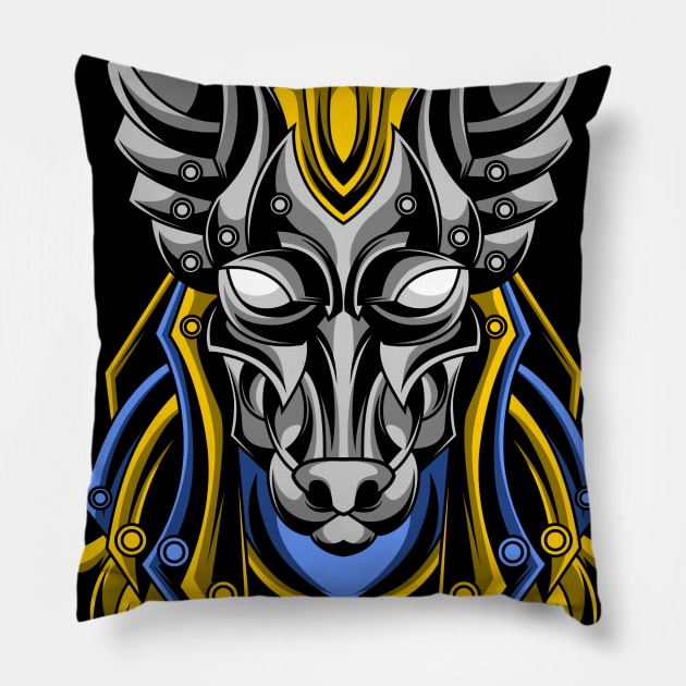 iron anubis Pillow by sugiartoss_