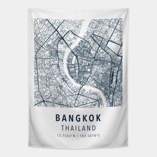 bangkok simple map Tapestry