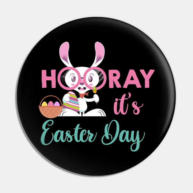 Hooray it's easter day funny Bunny Ears easter day gifts for kids Pin by zrika