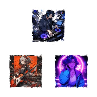 Music Album Covers Pack - Anime Stickers T-Shirt