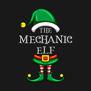 The Mechanic Elf Matching Family Christmas Pajama T-Shirt