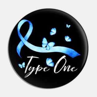 T1D T-Shirt Type 1 Diabetes Awareness Gift Pin