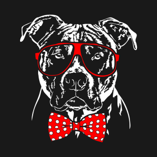 American Pitbull Terrier dog Portrait T-Shirt