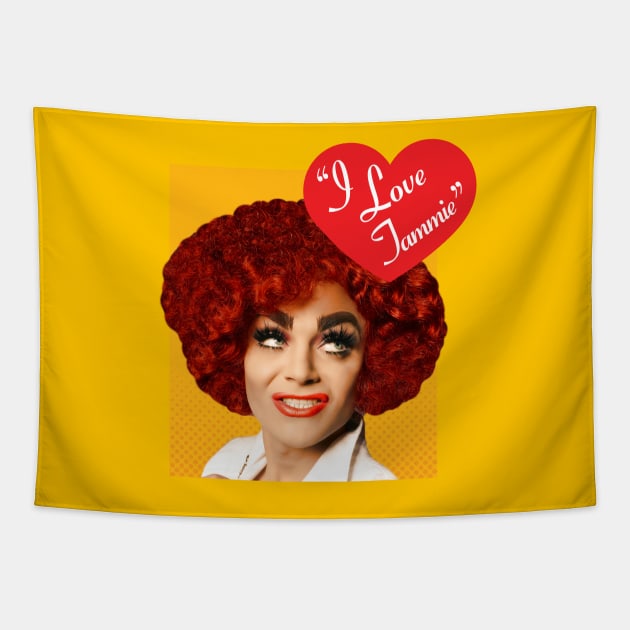 I Love Tammie Brown Tapestry by aespinel