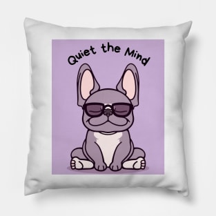 Kawaii Cute Yoga Meditating bullgod Pillow