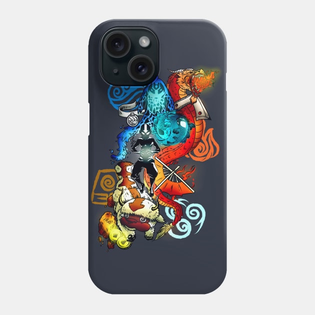 Avatar - The 4 Elements Phone Case by LucasBrenner