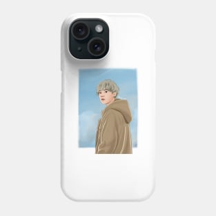 Min Yoongi Seaside Digital Drawing Phone Case